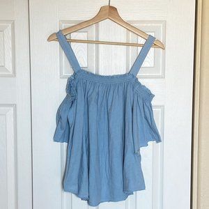 Free People Blue Top M